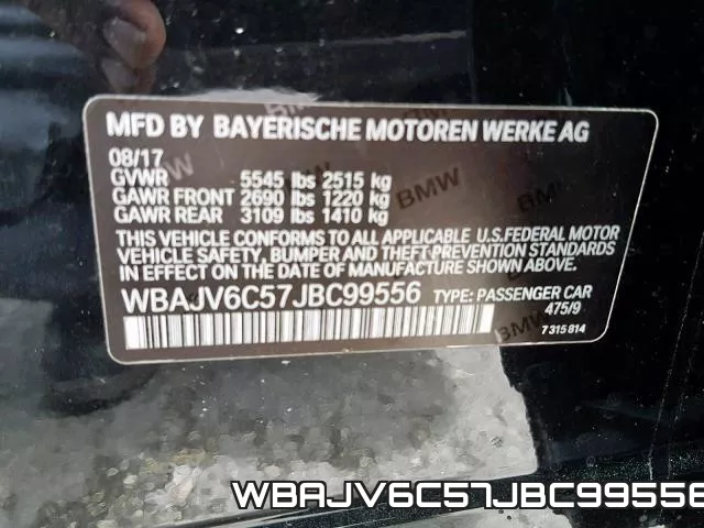 WBAJV6C57JBC99556 фото 2