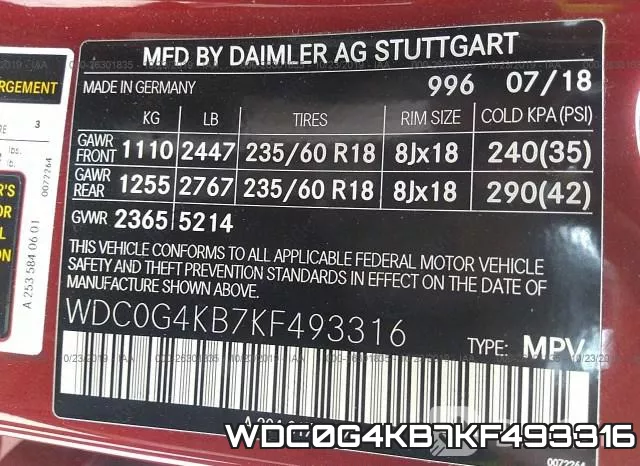 WDC0G4KB7KF493316 фото 10