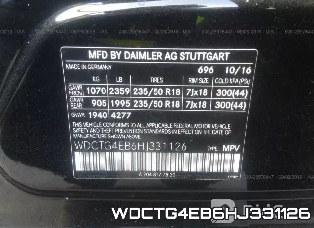 WDCTG4EB6HJ331126 фото 10