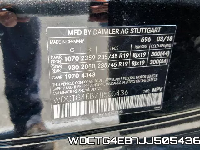 WDCTG4EB7JJ505436 фото 2