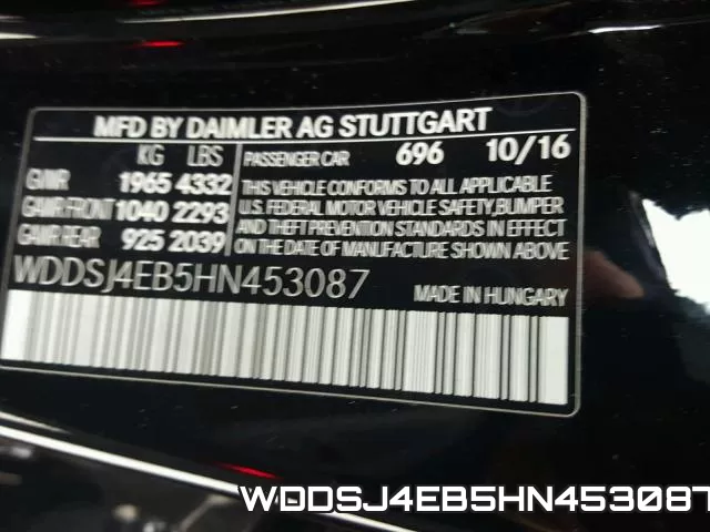 WDDSJ4EB5HN453087 фото 2