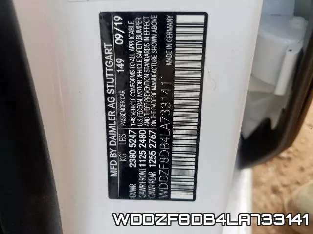 WDDZF8DB4LA733141 фото 2