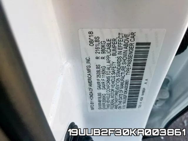 19UUB2F30KA003861 фото 2