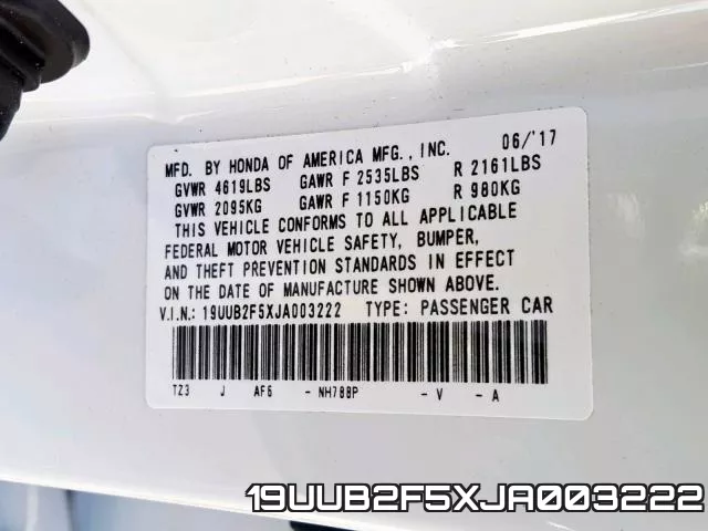 19UUB2F5XJA003222 фото 2