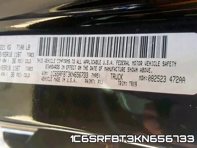 1C6SRFBT3KN656733 фото 2