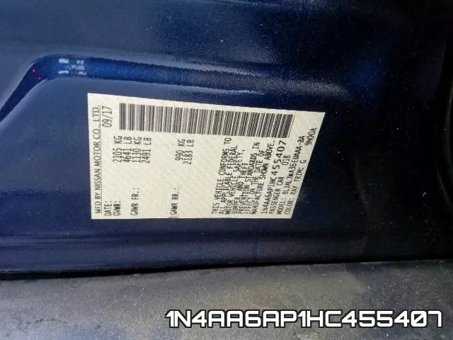 1N4AA6AP1HC455407 фото 2