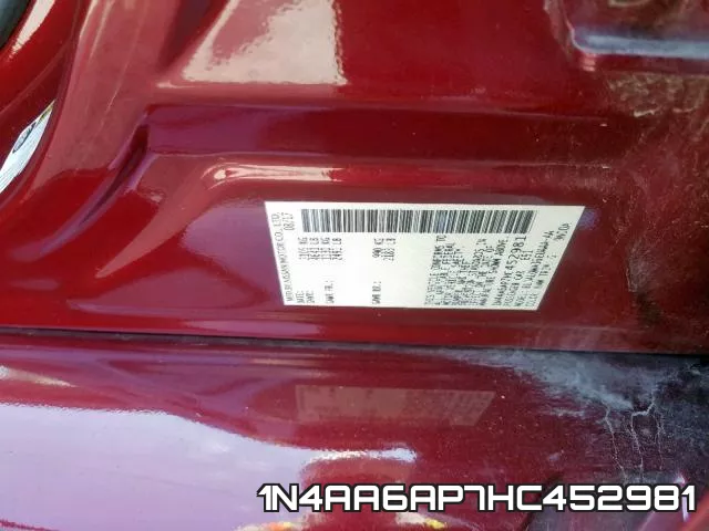 1N4AA6AP7HC452981 фото 2