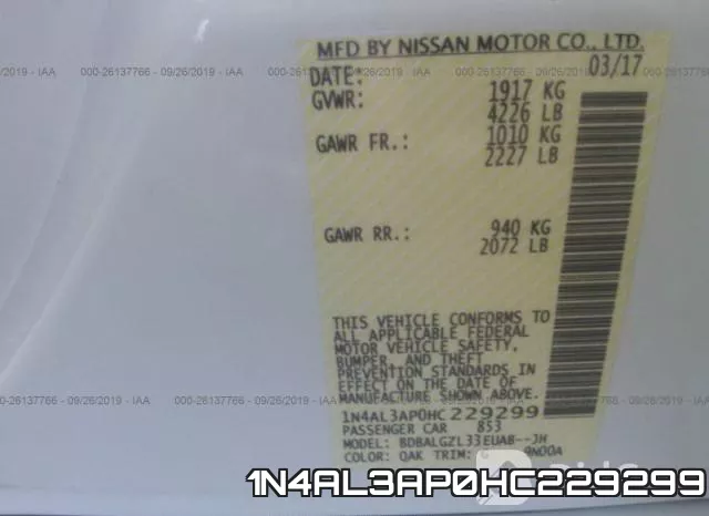 1N4AL3AP0HC229299 фото 10