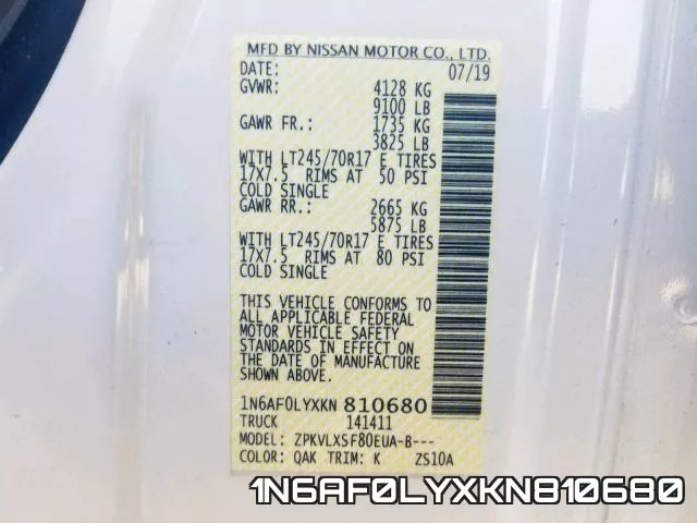 1N6AF0LYXKN810680 фото 2