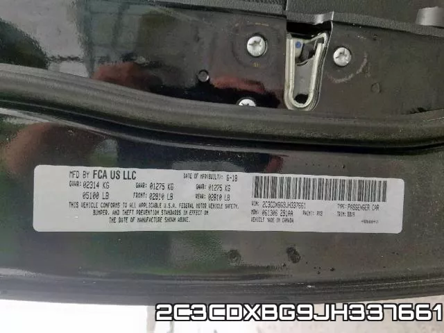 2C3CDXBG9JH337661 фото 2
