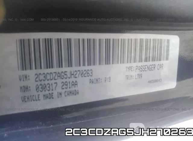 2C3CDZAG5JH270263 фото 8
