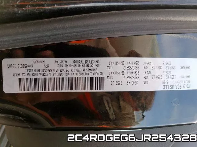 2C4RDGEG6JR254328 фото 2
