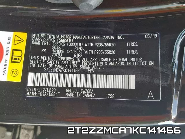 2T2ZZMCA7KC141466 фото 2