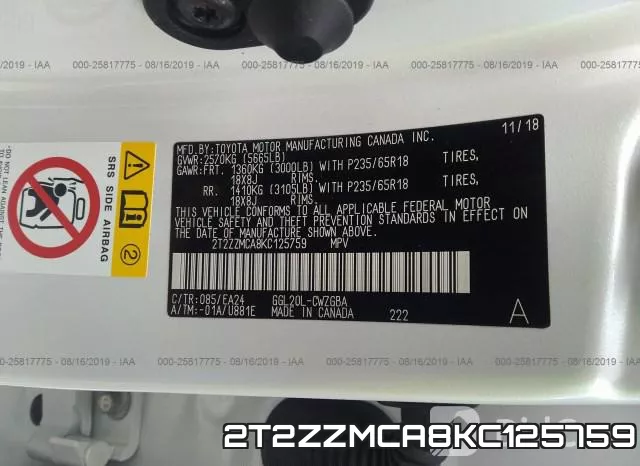 2T2ZZMCA8KC125759 фото 10