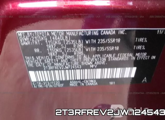 2T3RFREV2JW724543 фото 10