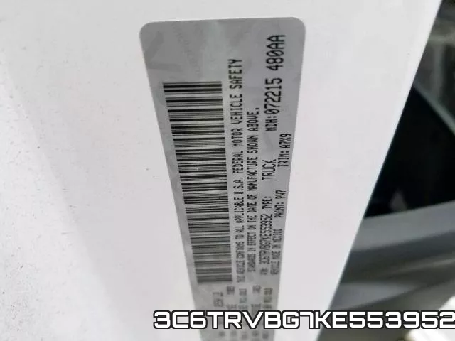 3C6TRVBG7KE553952 фото 2