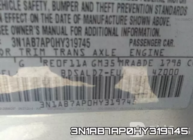 3N1AB7AP0HY319745 фото 10