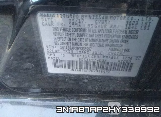 3N1AB7AP2HY338992 фото 10