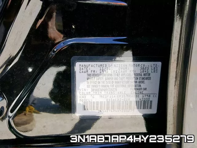 3N1AB7AP4HY235279 фото 2