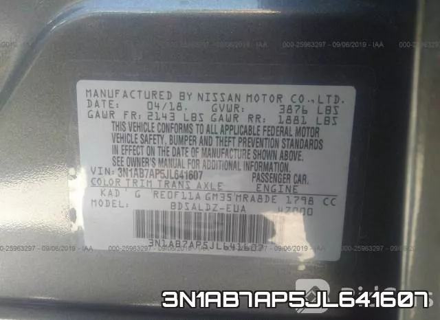 3N1AB7AP5JL641607 фото 10