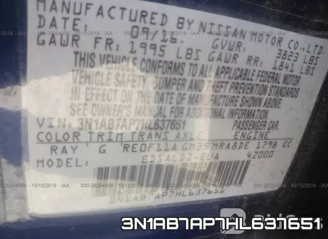 3N1AB7AP7HL637651 фото 10