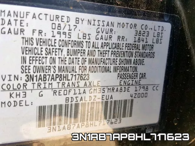 3N1AB7AP8HL717623 фото 2