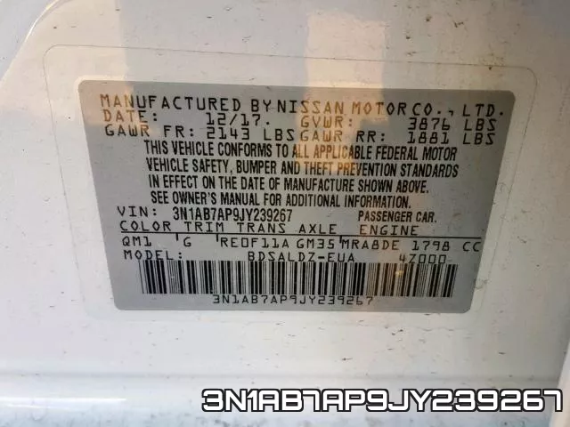 3N1AB7AP9JY239267 фото 2