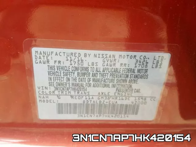 3N1CN7AP7HK420154 фото 2