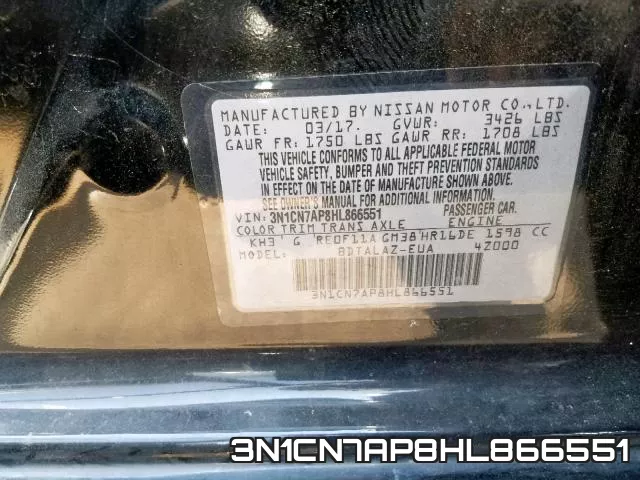 3N1CN7AP8HL866551 фото 2