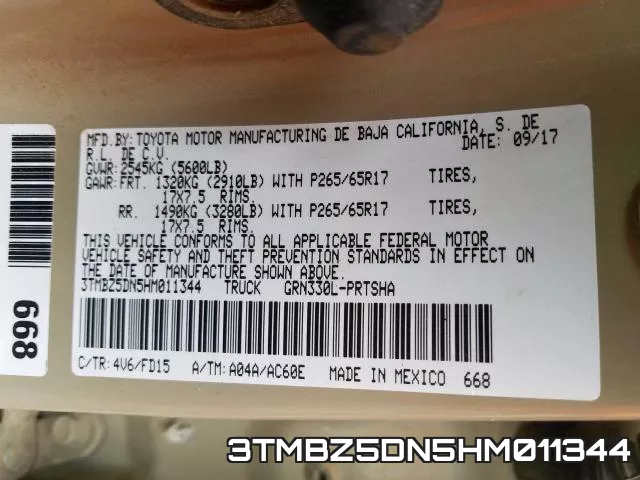 3TMBZ5DN5HM011344 фото 2