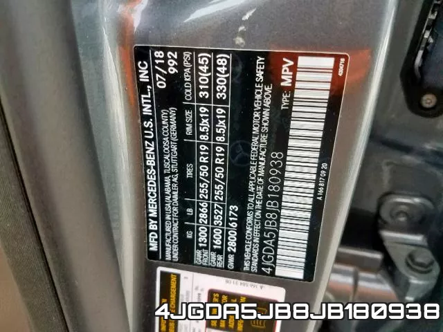 4JGDA5JB8JB180938 фото 2