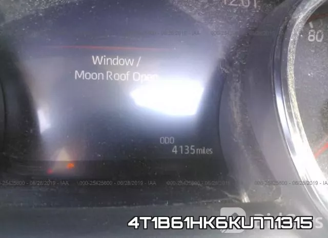 4T1B61HK6KU771315 фото 8