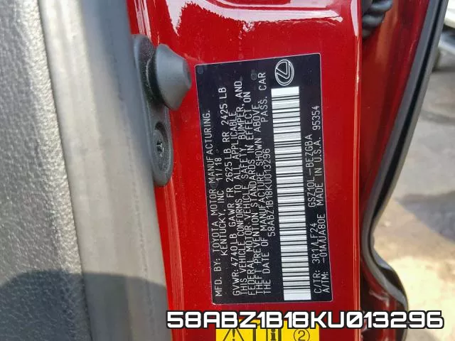 58ABZ1B18KU013296 фото 2