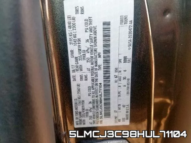 5LMCJ3C98HUL71104 фото 2