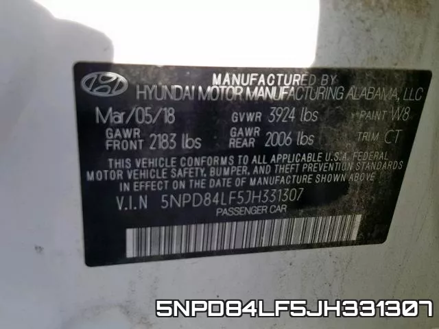 5NPD84LF5JH331307 фото 2