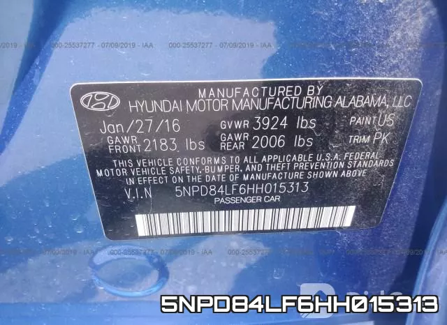 5NPD84LF6HH015313 фото 10