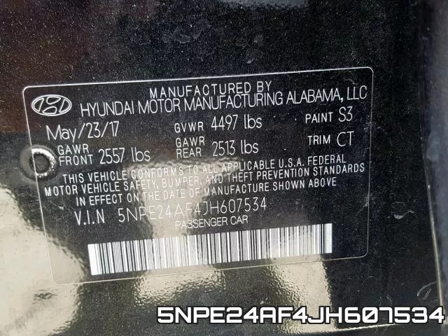 5NPE24AF4JH607534 фото 2