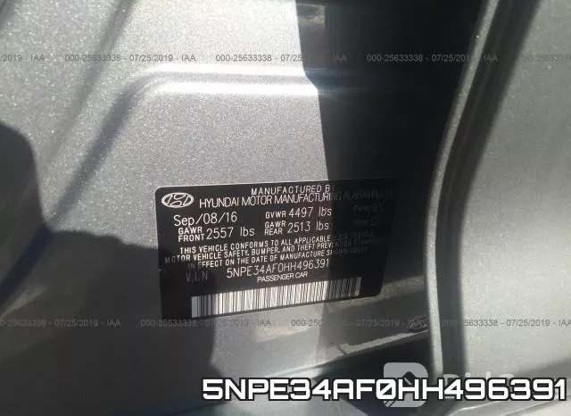 5NPE34AF0HH496391 фото 9