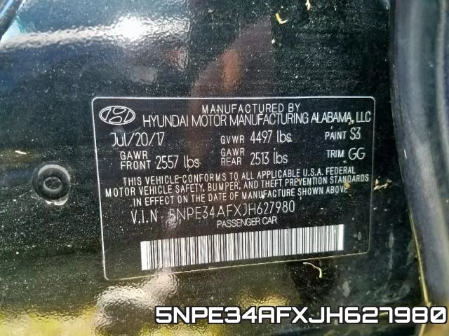 5NPE34AFXJH627980 фото 2