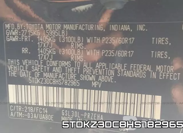 5TDKZ3DC8HS782965 фото 10