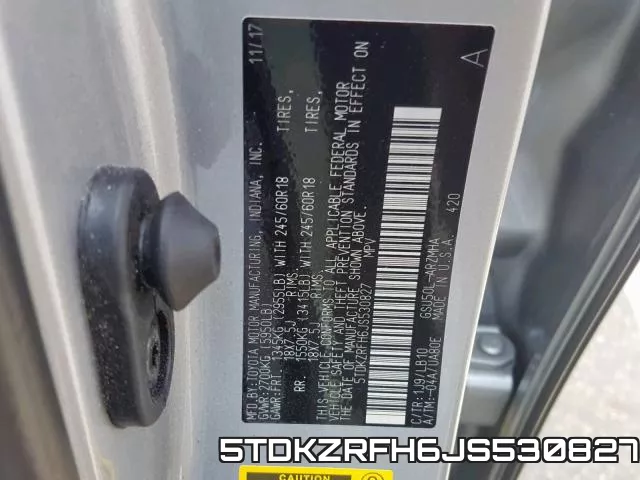 5TDKZRFH6JS530827 фото 2