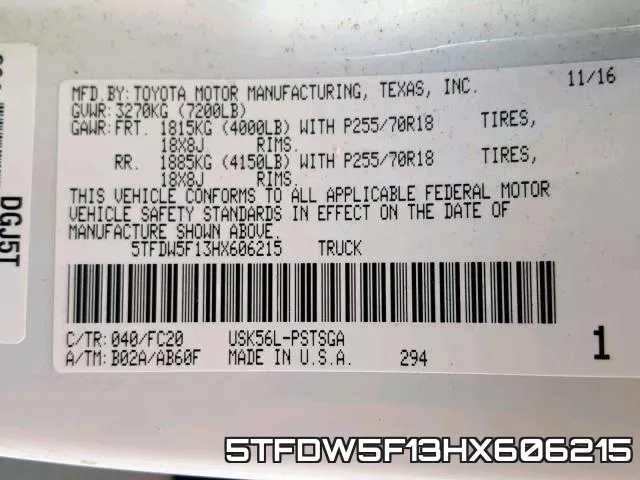 5TFDW5F13HX606215 фото 2