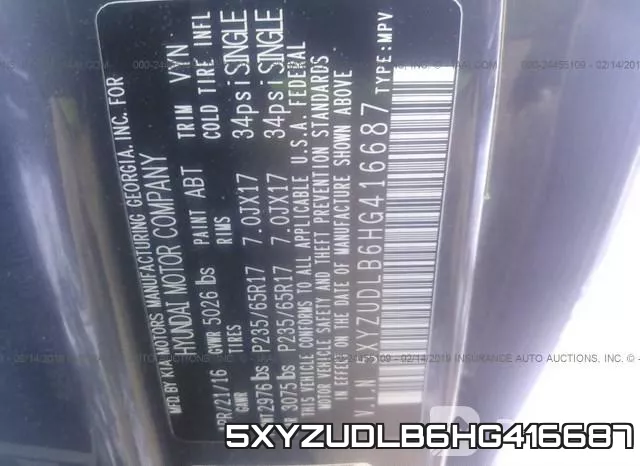 5XYZUDLB6HG416687 фото 10