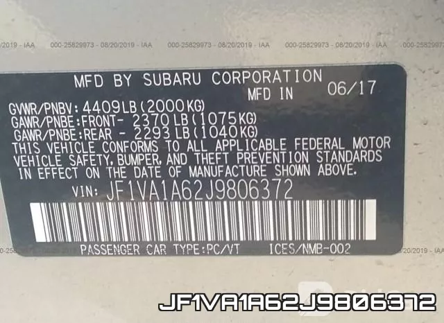 JF1VA1A62J9806372 фото 10