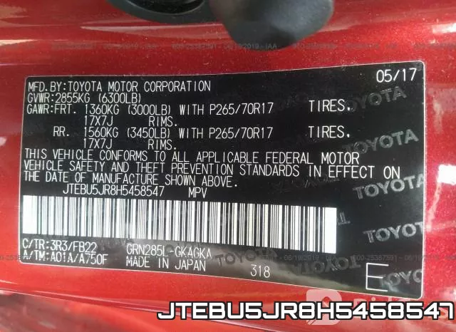 JTEBU5JR8H5458547 фото 10
