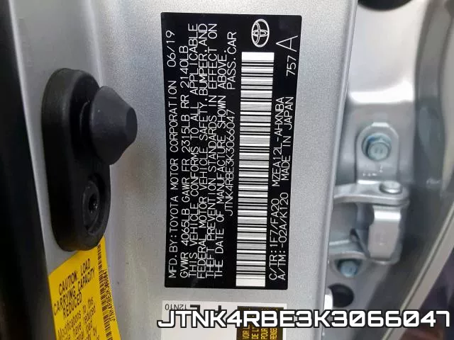 JTNK4RBE3K3066047 фото 2