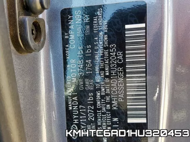 KMHTC6AD1HU320453 фото 2