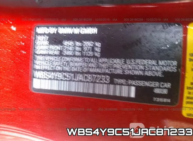 WBS4Y9C51JAC87233 фото 10