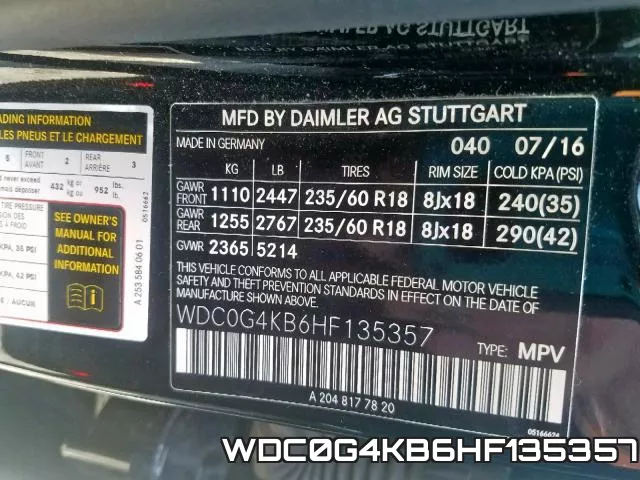 WDC0G4KB6HF135357 фото 2
