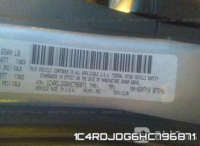 1C4RDJDG6HC796871 фото 10